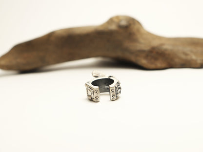 星の羽イヤーカフ-silver