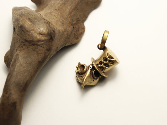 miniペストマスク-ハットコーデ(Pendant-brass