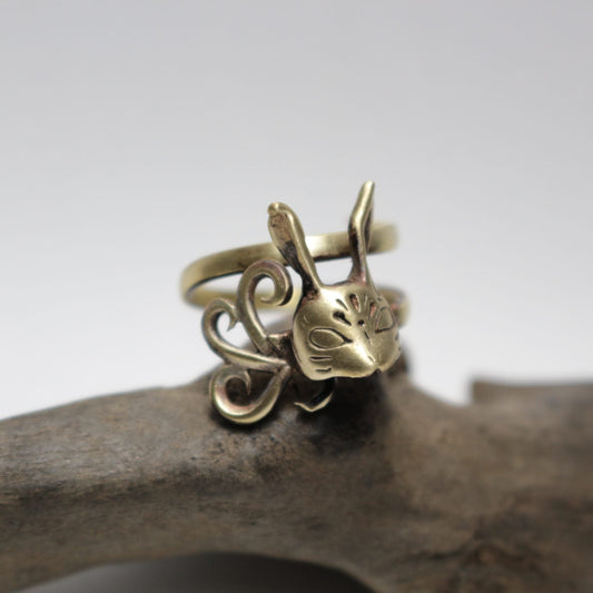 うさぎ面Ring-Brass