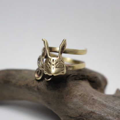 うさぎ面Ring-Brass