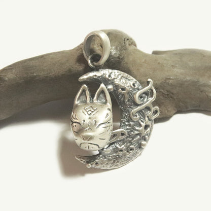 大狐面MOONペンダント-和