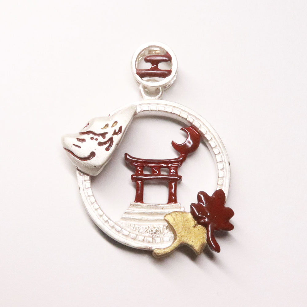 【10/23-26】窓辺の狐面ペンダント＊紅葉
