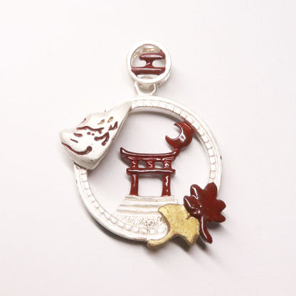 【10/23-26】窓辺の狐面ペンダント＊紅葉