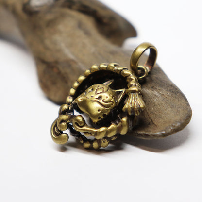 半＊狐面PendantⅡ-縁- brass