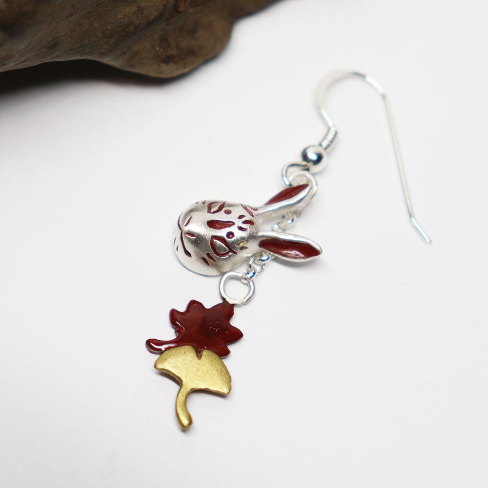 【10/23-26】兎面と紅葉ピアス
