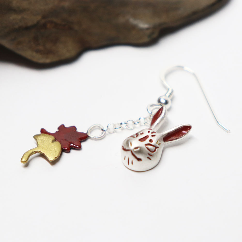 【10/23-26】兎面と紅葉ピアス