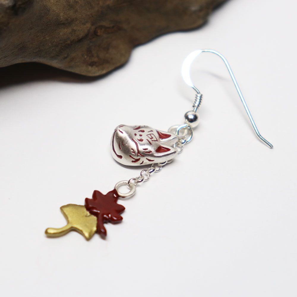 【10/23-26】狐面と紅葉ピアス