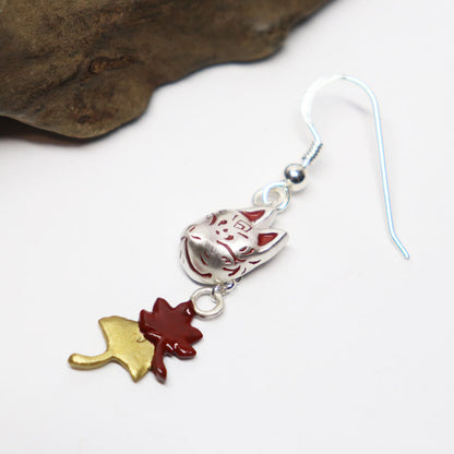 【10/23-26】狐面と紅葉ピアス