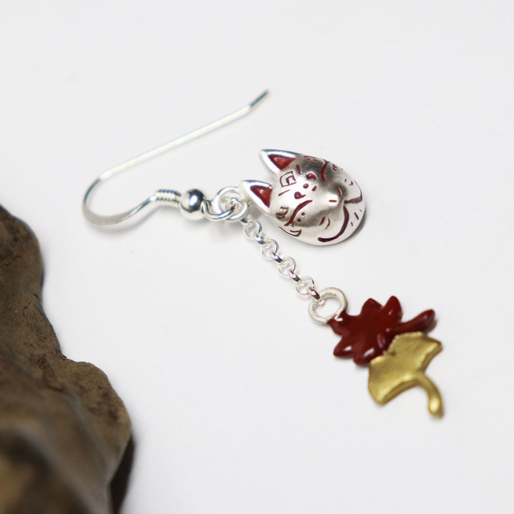 【10/23-26】狐面と紅葉ピアス