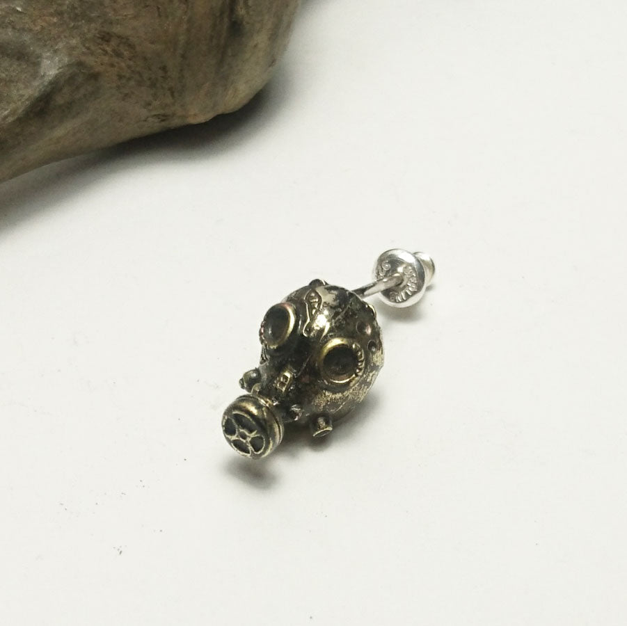 ガスマスクピアス(brass