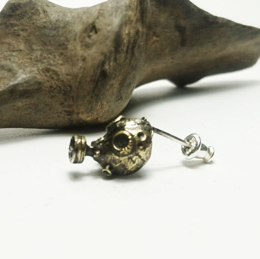ガスマスクピアス(brass
