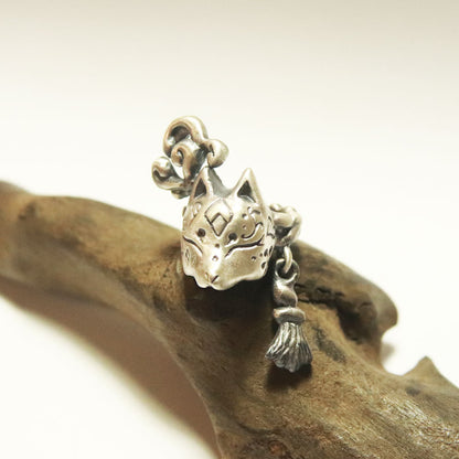 半*狐面イヤーカフⅡ-silver