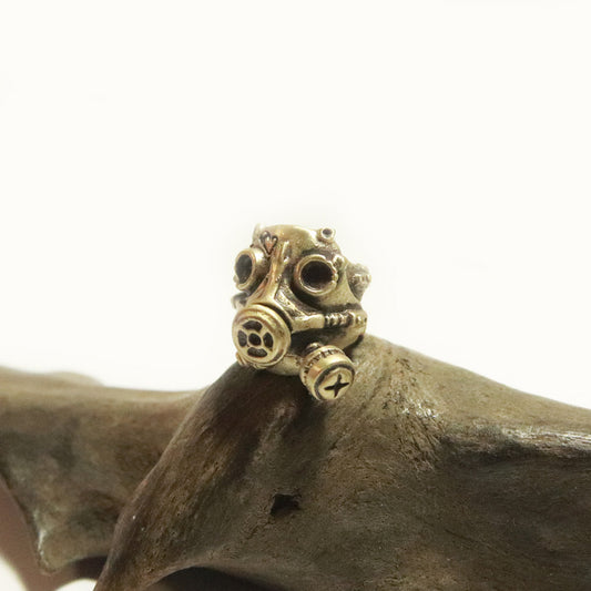 ガスマスクイヤーカフ (brass