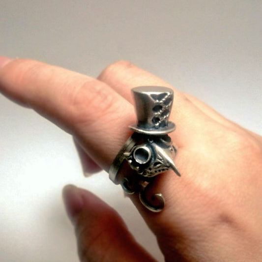 miniペストマスク-ハットコーデRing（silver