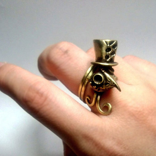 miniペストマスク-ハットコーデRing（brass
