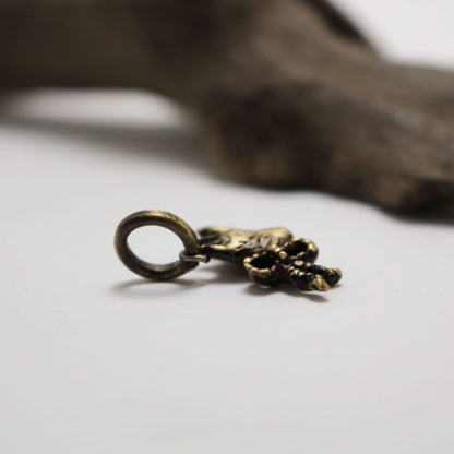 小狐面Pendant-brass