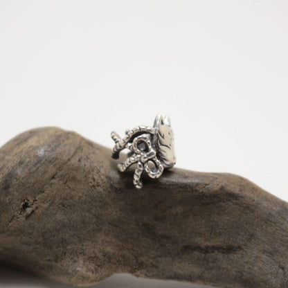 小狐面イヤーカフ-silver