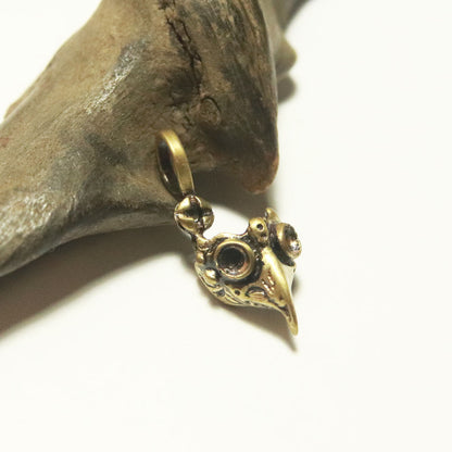 miniペストマスクPendant(brass