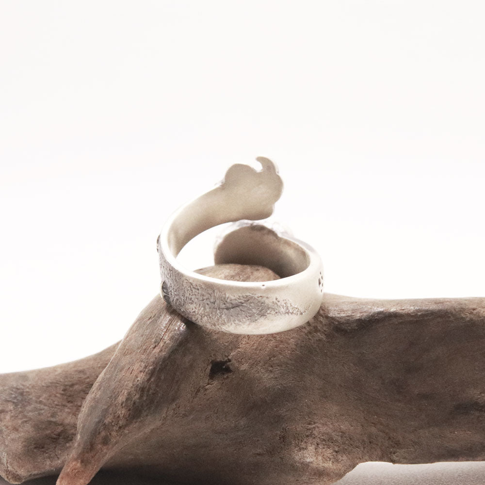 おやすみにゃんこRing-silver